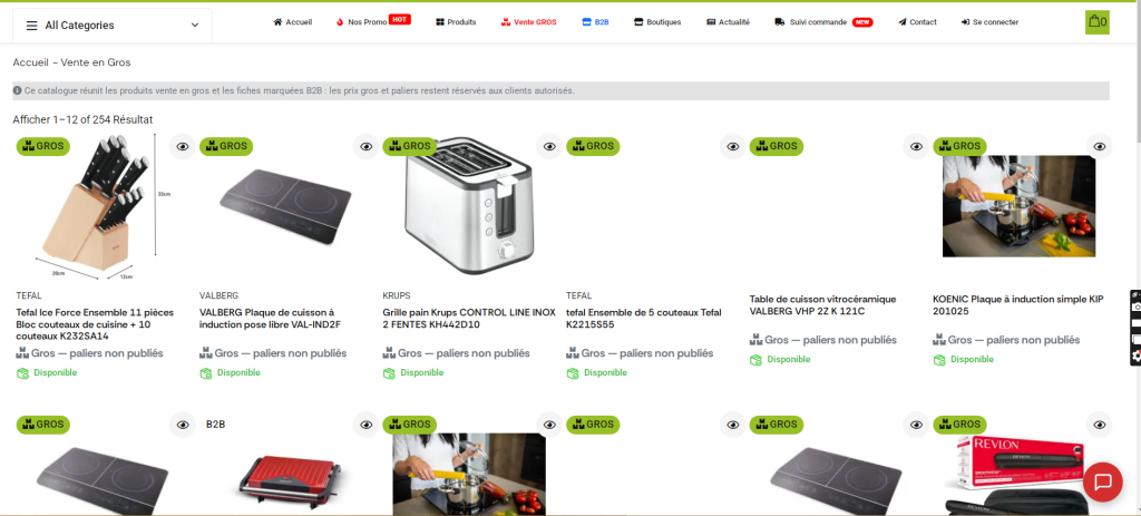 Vente GROS