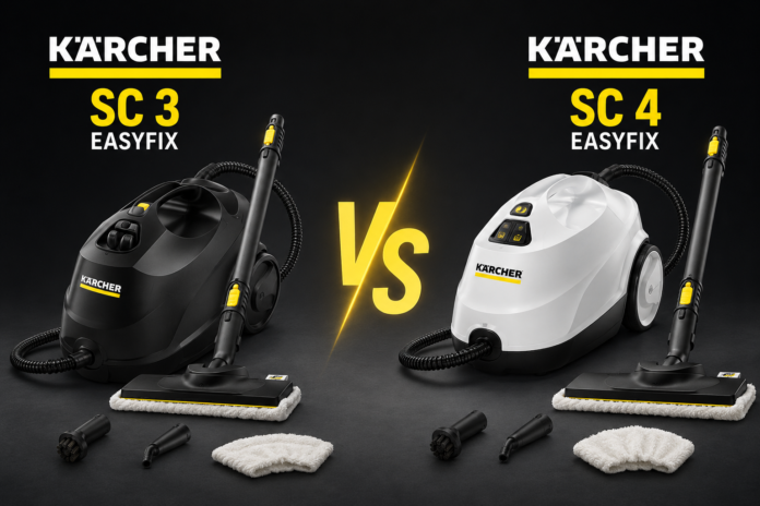 Kärcher SC 3 EasyFix vs SC 4 EasyFix: أي جهاز تنظيف بالبخار هو الأفضل لمنزلك؟