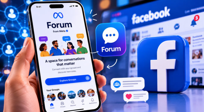 ميتا تطلق تطبيقًا جديدًا مستقلًا لمجموعات فيسبوك باسم “Forum”