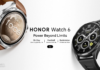 الإعلان عن ساعة HONOR Watch 6 ببطارية تدوم حتى 35 يومًا وشاشة AMOLED فائقة السطوع سعر ساعة HONOR Watch 6 في الجزائر