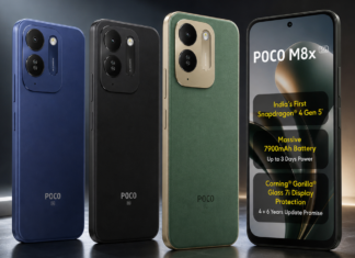 هاتف Poco M8x 5G يصل بمعالج اقتصادي وبطارية ضخمة Poco M8x 5G