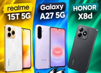 مقارنة realme 15T 5G المصنوع في الجزائر وGalaxy A27 5G وHONOR X8d .. ما الذي تحصل عليه بـ 55 ألف دج؟ مقارنة realme 15T 5G المصنوع في الجزائر وGalaxy A27 5G وHONOR X8d .. ما الذي تحصل عليه بـ 55 ألف دج؟